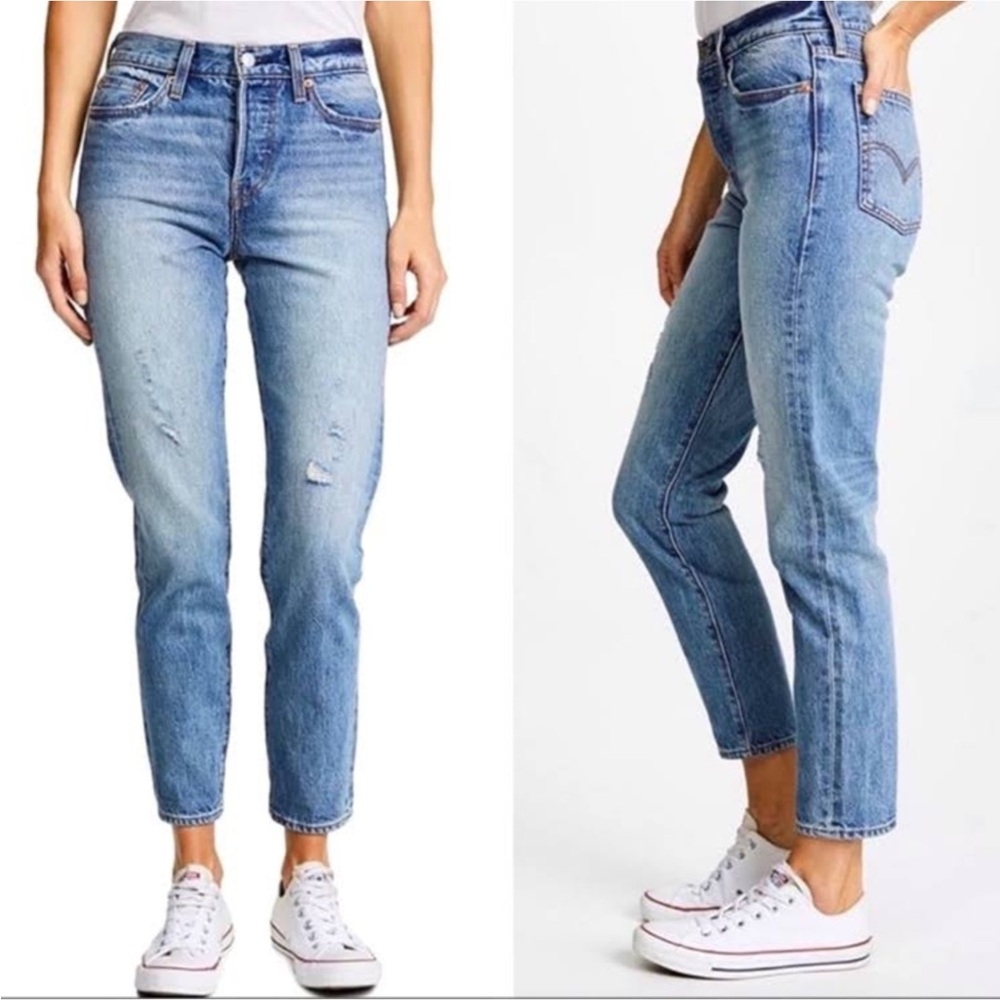 Levi’s White Oak Cone Denim Button Fly Jeans